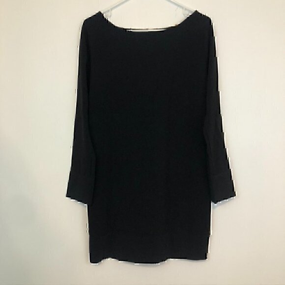 THML ANTHROPOLOGIE ANTHRO Beige Orange Brown Black Nubby Textured Shift Dress S - Picture 9 of 11